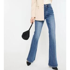 Kancan Luke High Rise Flare Jeans Medium Wash Denim Size 29